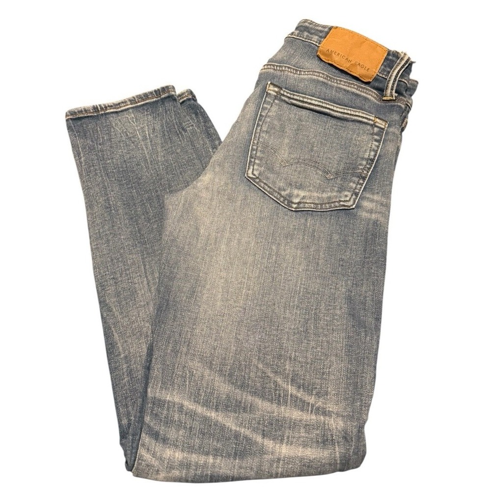 American Eagle Jeans Mens Size 26X28 Cozy Fit Airflex+ Medium Wash Denim